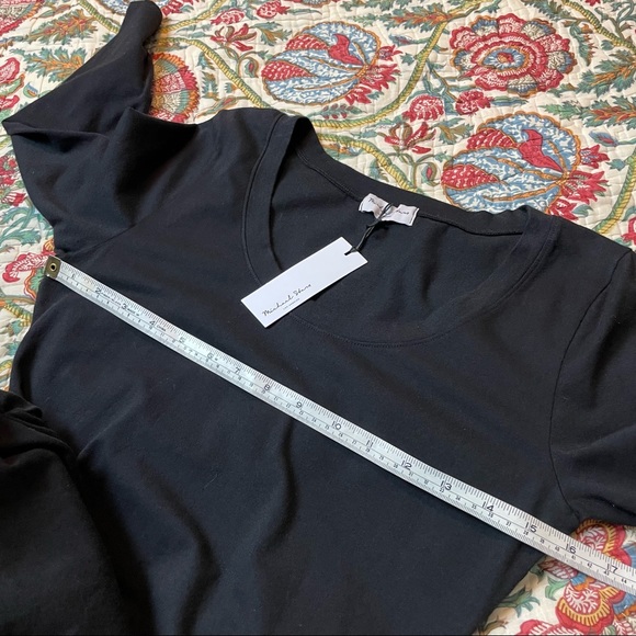 🇺🇸 MICHAEL STARS 3/4 sleeve MIDI Dress black - Picture 7 of 11